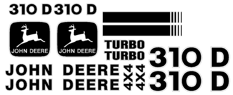 Deere 310D Decal Set