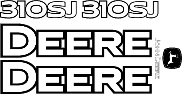 Deere 310SJ Decal Set