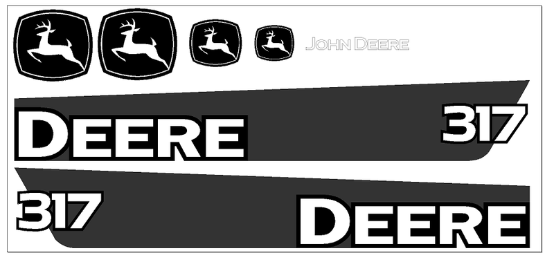 Deere 317 Decal Set