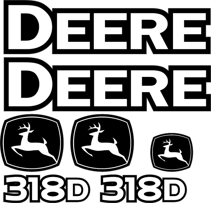 Deere 318D  Decal Set