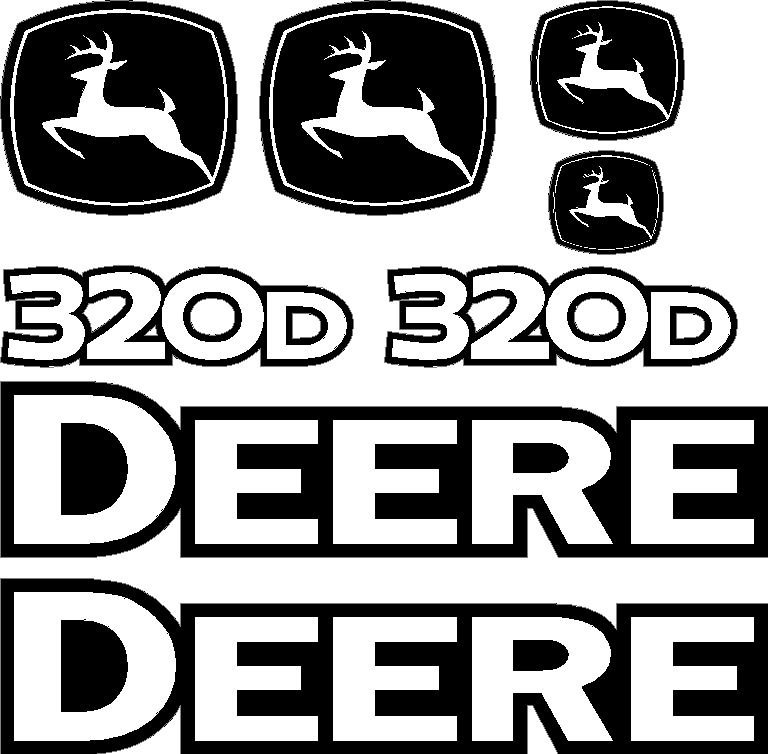 Deere 320D Decal Set