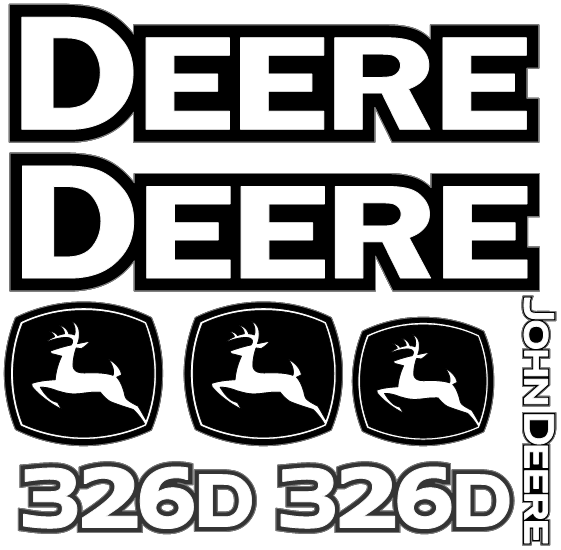 Deere 326D  Decal Set
