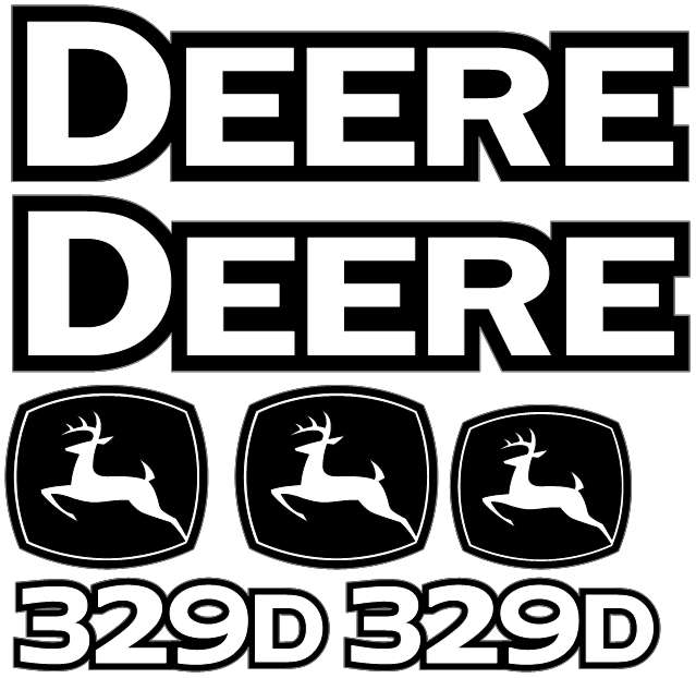 Deere 329D  Decal Set