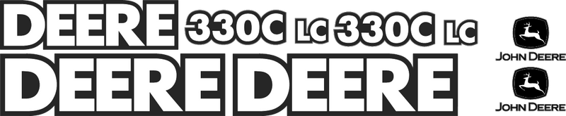 Deere 330C LC Decal Set