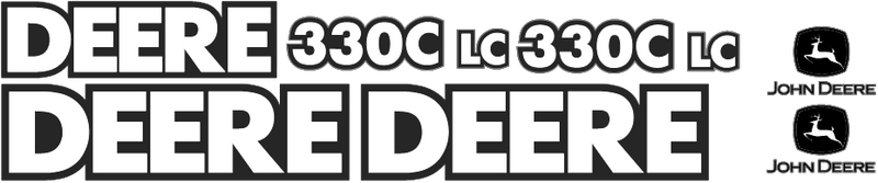 Deere 330CL  Decal Set