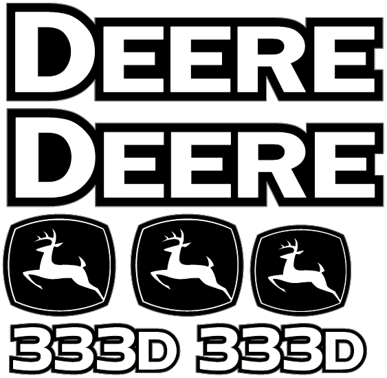Deere 333D  Decal Set