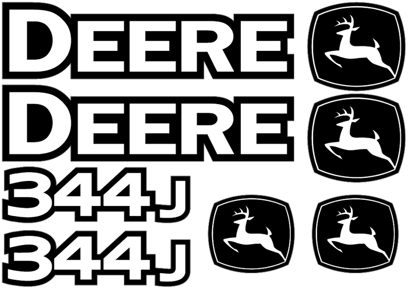 Deere 344J Decal Set