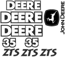 Deere 35ZTS Decal Set