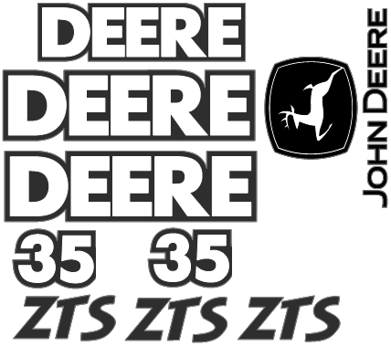 Deere 35ZTS Decal Set