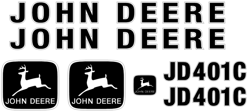 Deere 401C Decal Set
