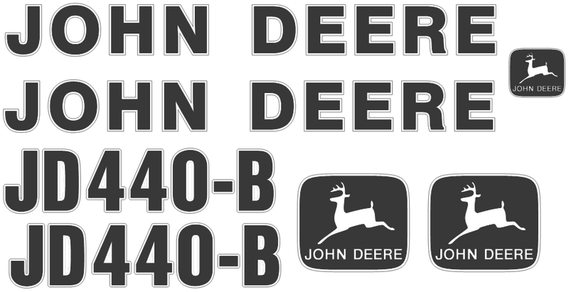 Deere 440B Decal Set