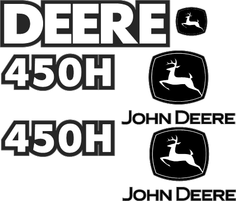 Deere 450H Decal Set