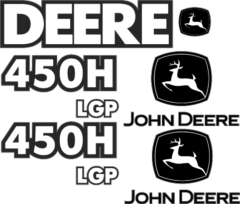 Deere 450H LGP Decal Set