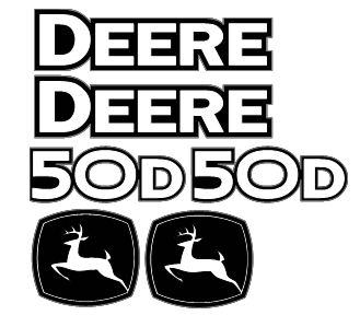 Deere 50D Decal Set