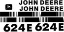 Deere 624E Decal Set