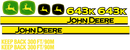 Deere 643K  Decal Set
