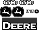 Deere 650J LT Decal Set