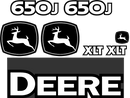 Deere 650J XLT Decal Set