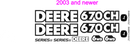 Deere 670CH II Decal Set
