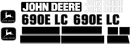 Deere 690E LC Decal Set