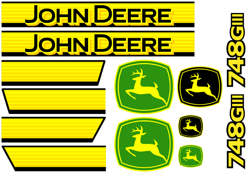 Deere 748G III Decal Set