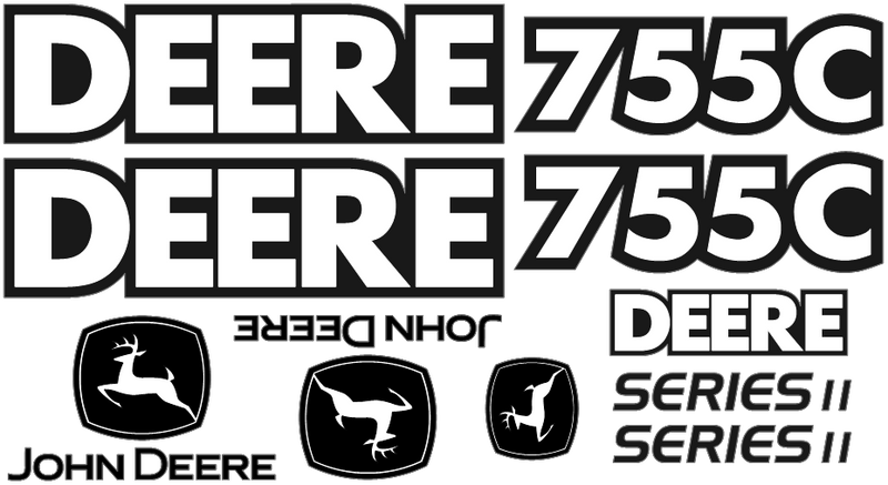 Deere 755C II Decal Set