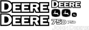 Deere 75D Decal Set