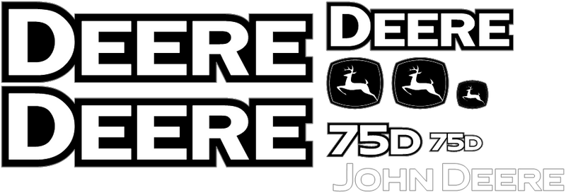 Deere 75D Decal Set
