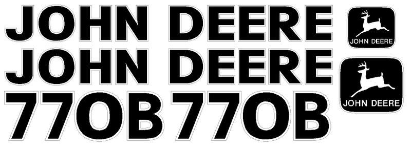 Deere 770B Decal Set