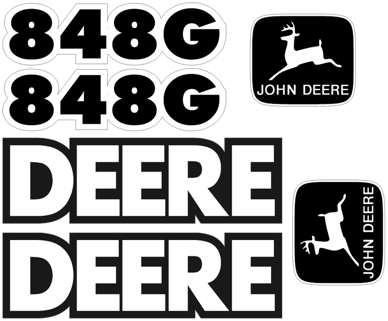 Deere 848G  Decal Set