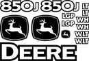 Deere 850J WT Decal Set