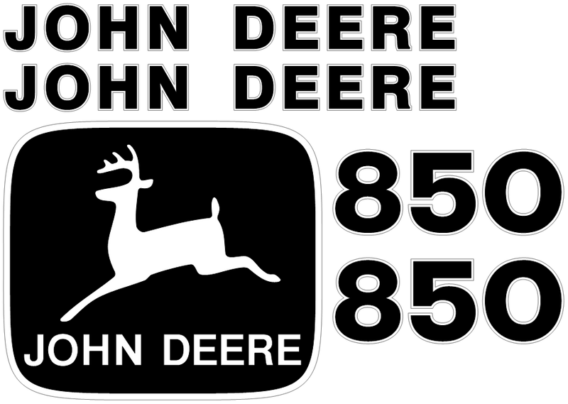 Deere 850 Decal Set