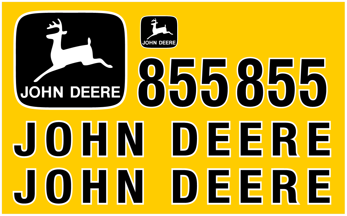 855 Sticker Deere 855 Decal Set