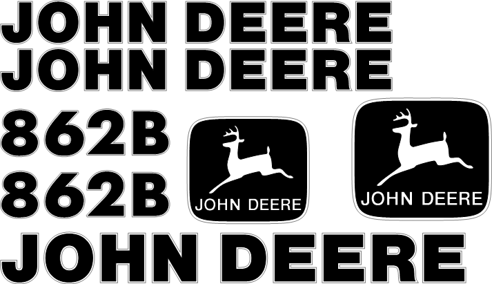 Deere 862B Decal Set