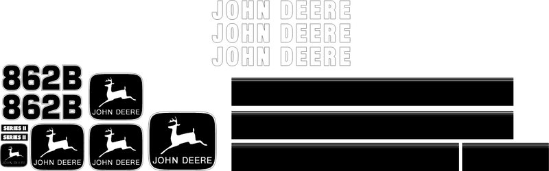 Deere 862B II Decal Set