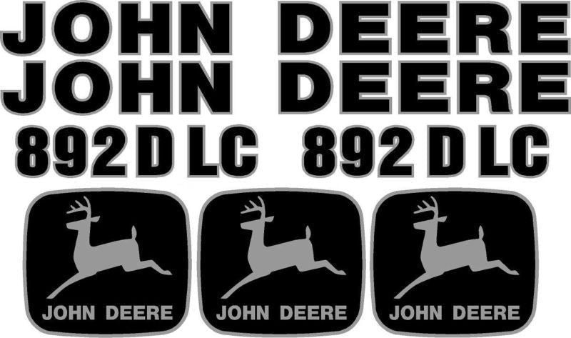 Deere 892D LC Decal Set