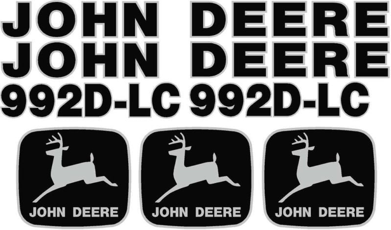 Deere 992D LC Decal Set