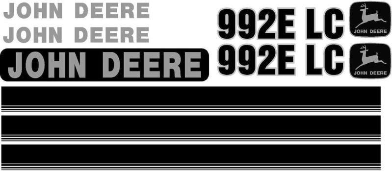 Deere 992E LC Decal Set