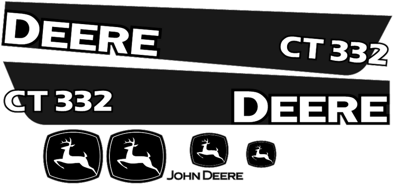 Deere CT332  Decal Set
