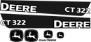 Deere CT322  Decal Set