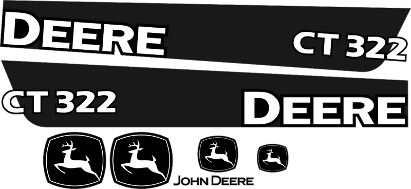 Deere CT322  Decal Set