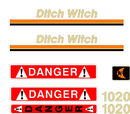 Ditch Witch 1020 Decal Set