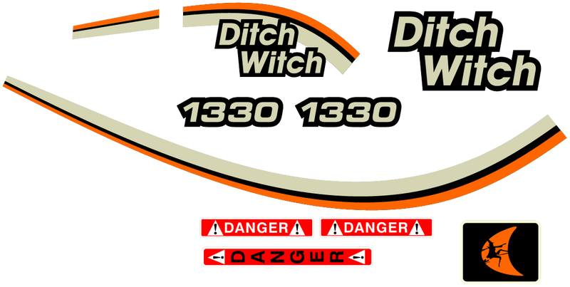 Ditch Witch 1330 Decal Set