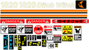 Ditch Witch 1820H  Decal Set