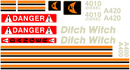 Ditch Witch 4010DD  Decal Set