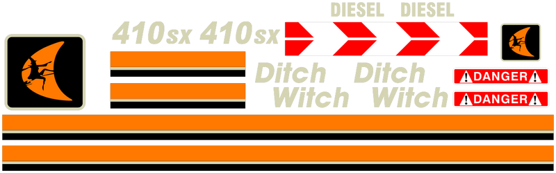 Ditch Witch 410SX  Decal Set
