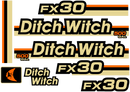Ditch Witch FX30  Decal Set