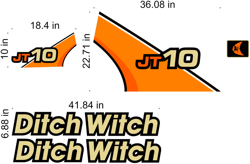 Ditch Witch JT10  Decal Set