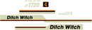 Ditch Witch JT1720 MACH 1  Decal Set