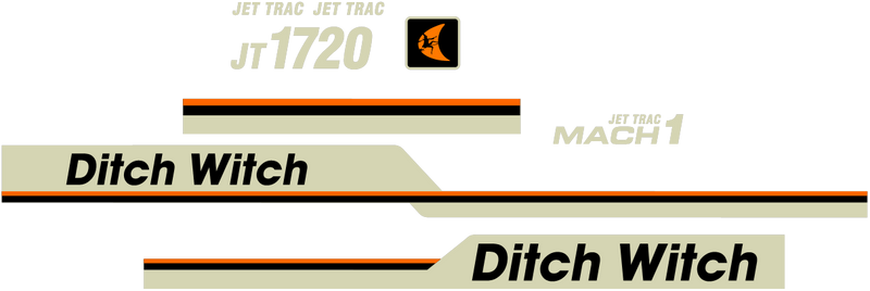 Ditch Witch JT1720 MACH 1  Decal Set